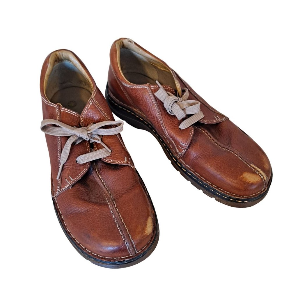 Y2K Dr Doc Marten Shoes Men Size 11 RIPLEY Split Toe Oxford BROWN Leather 11232